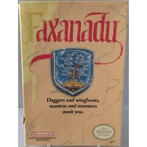 Faxanadu - NES - Box - Game & Sleeve‎ - 19 Stamp - Cleaned - Tested and Working